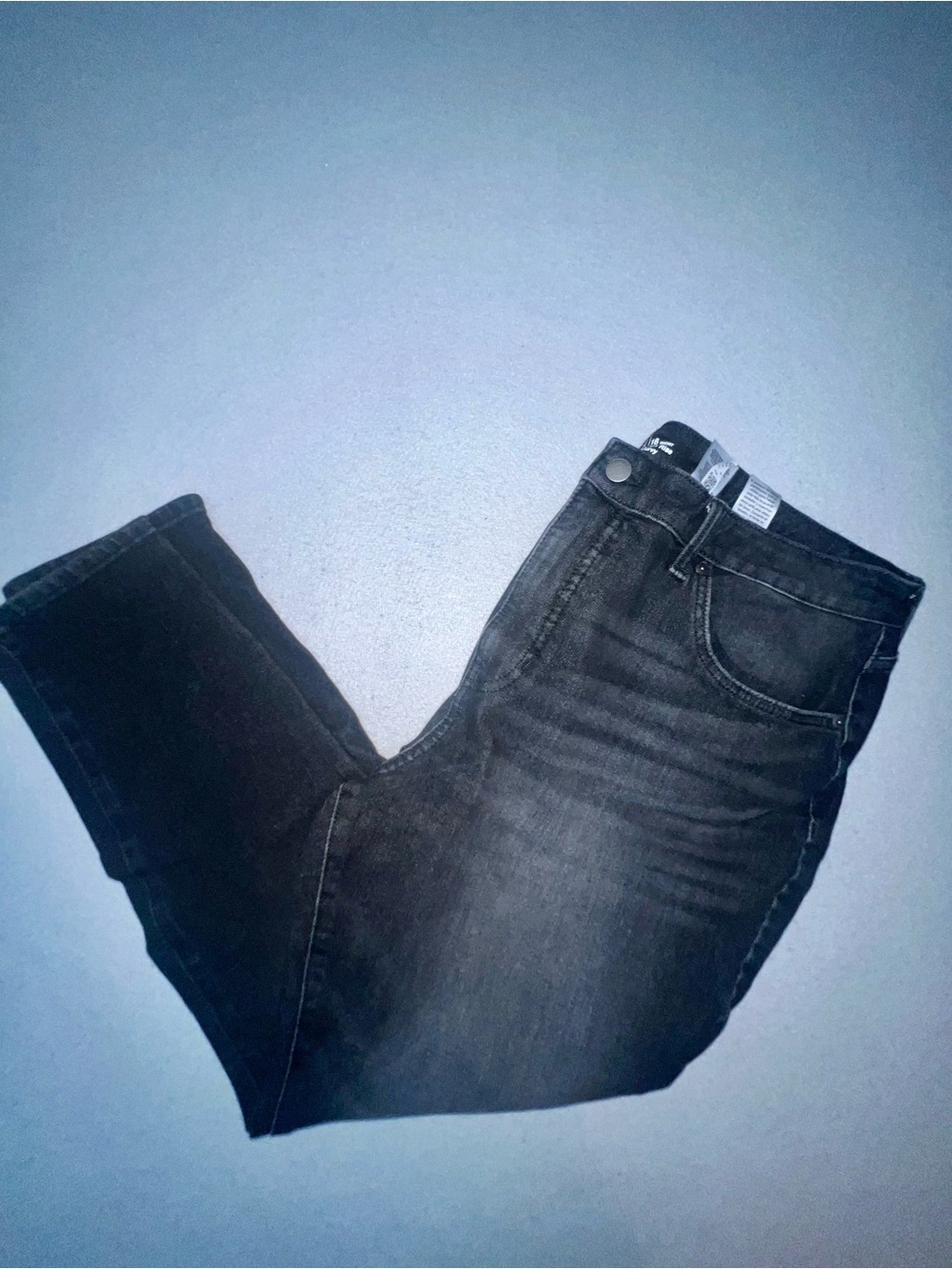 Time and Tru Women's Black High Rise Curvy Skinny Jeans (Size 16 Short)